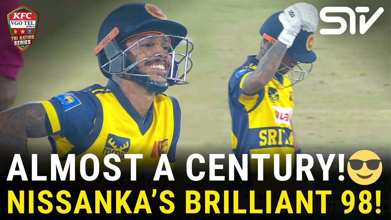 Almost a Century! 😎Nissanka&rsquo;s Brilliant 98! | SL vs ZIM | Match 05 | Tri Nation Series | PCB | M3W1U