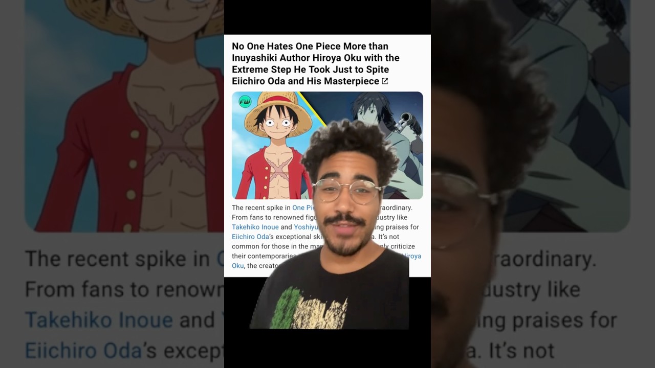 Inuyashiki Creator Hiroya Oku actually HATES One Piece! #ogcalviac #onepiece #anime #viral