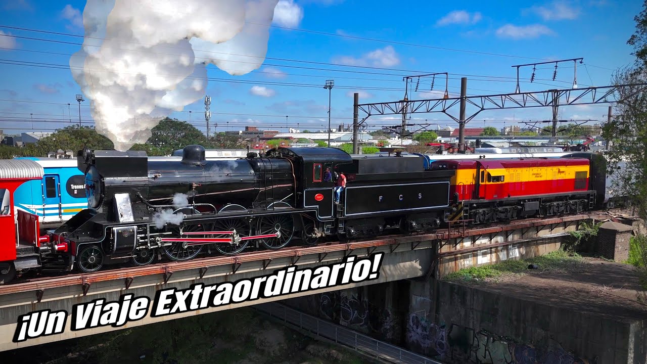 UN VIAJE HISTORICO!! Locomotora a VAPOR hacia CHASCOMUS 🚂💨#trenesargentinos #steamtrain