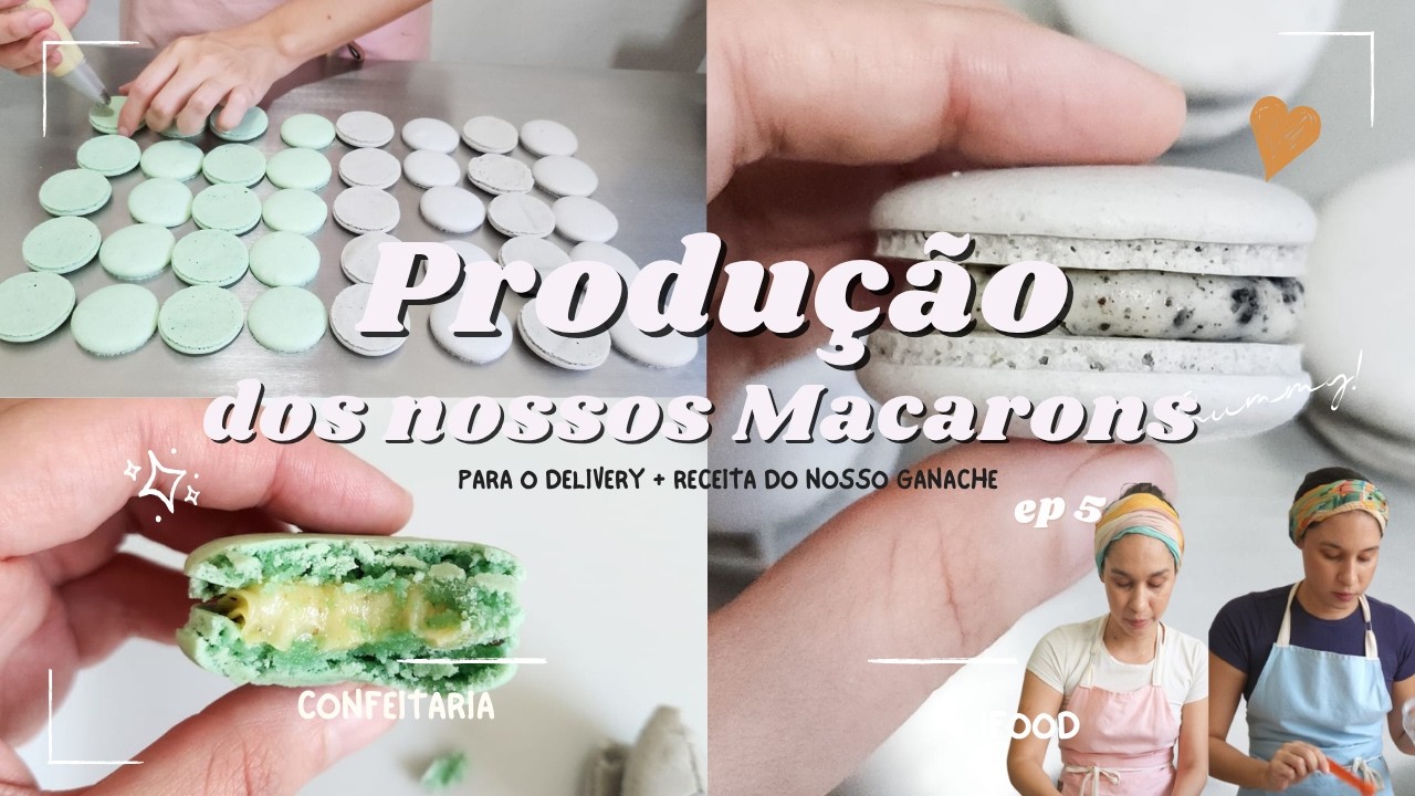 Macarons para DELIVERY| | Dicas de produção e passo a passo 💜 + Ganache cremoso