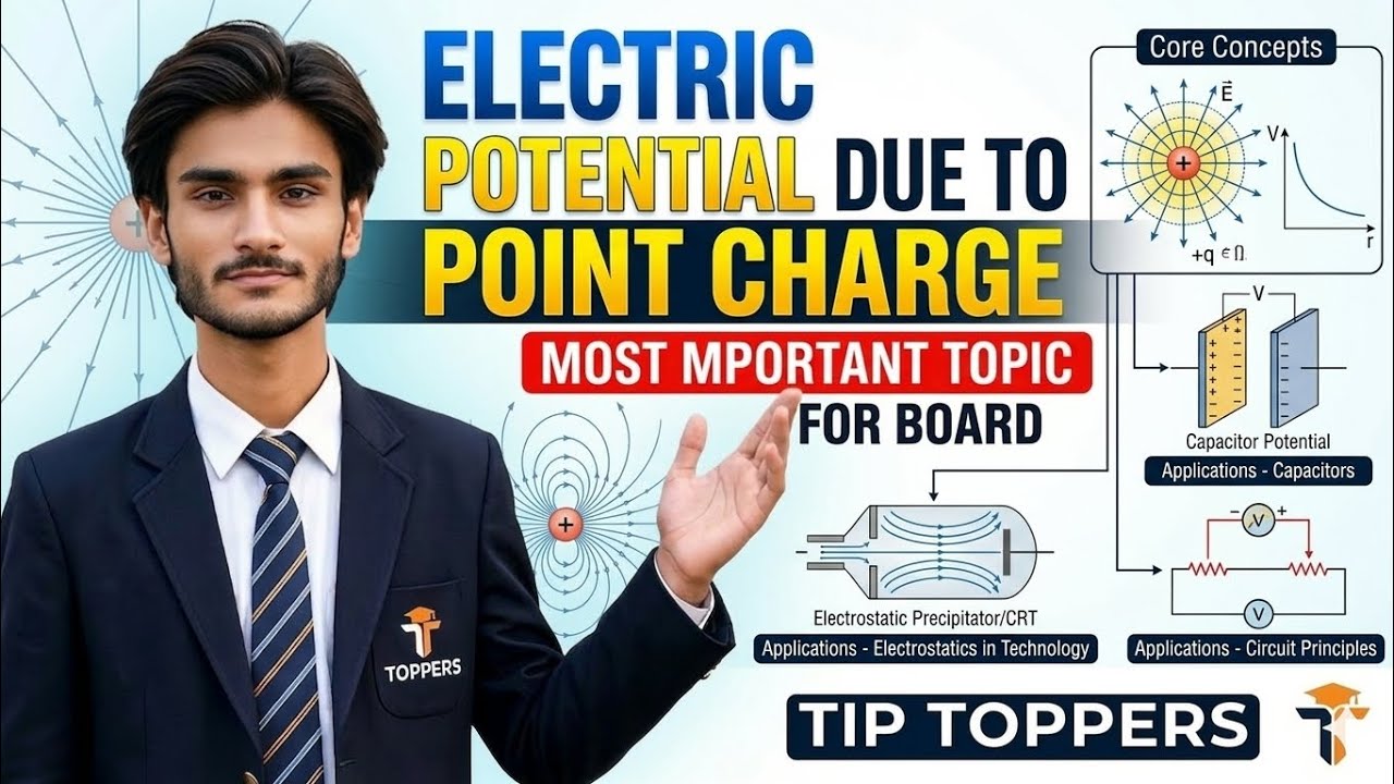 Most Important Derivation: Electric Potential Due to Point Charge (Board Special) | CLASS 12 