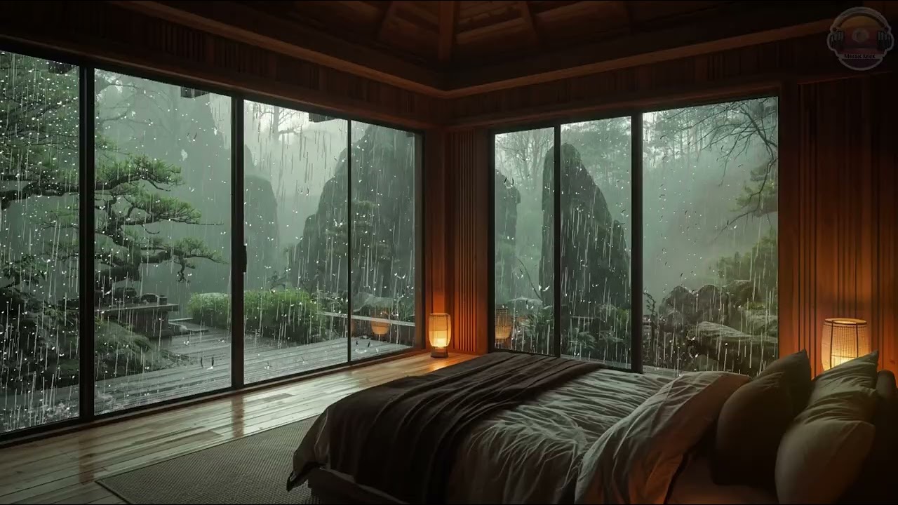 Rain Sounds Soothing Piano – Healing Music for Deep Sleep & Total Relaxation