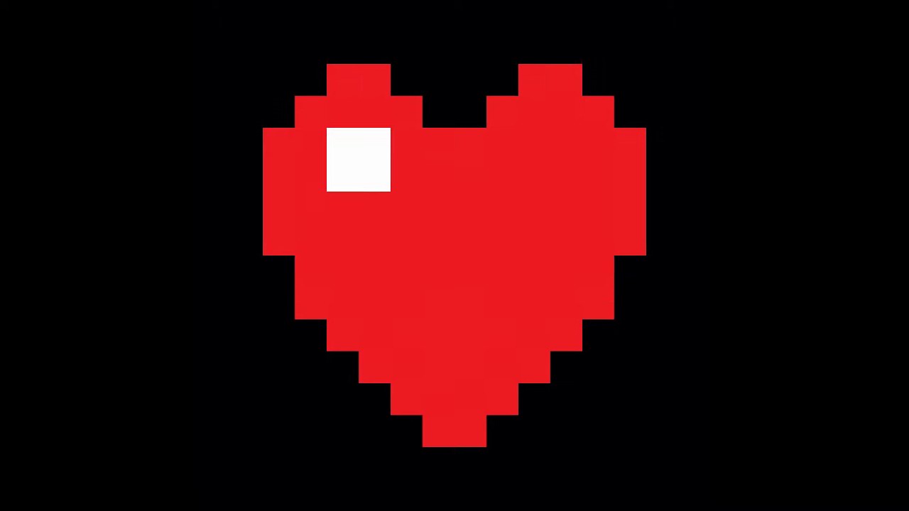 High Contrast Heart Animation with Heart Beat Sound Soothing Graphics