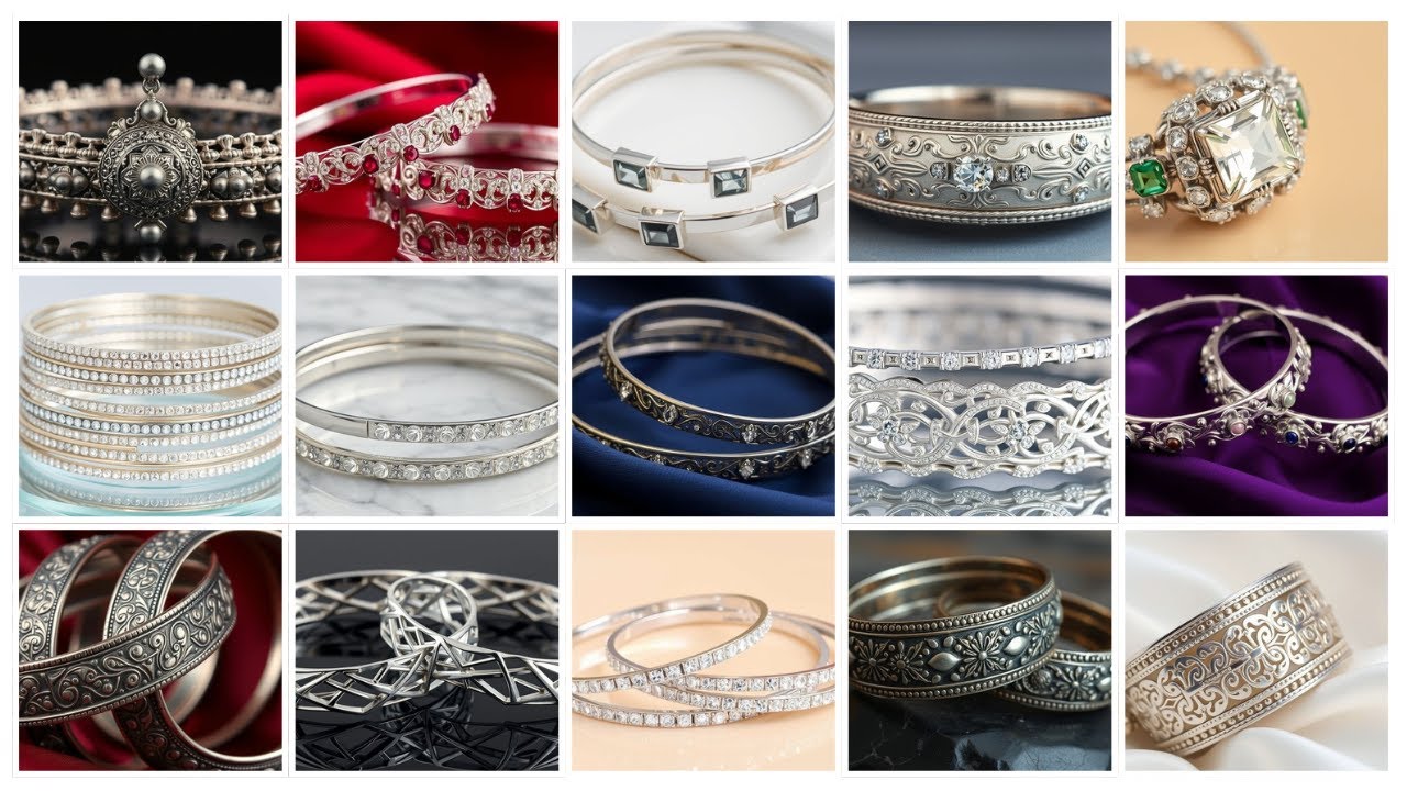 Silver Bangles Designs 2025 | Stylish & Lightweight Bangle Collection for Ladies | 2AM Jewellery