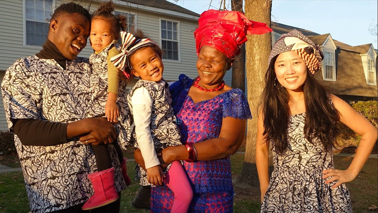 KENYAN GRANDMA'S FIRST VALENTINE'S DAY + Family Photoshoot with African Kenyan Dress Vlog ep.94 미국일상