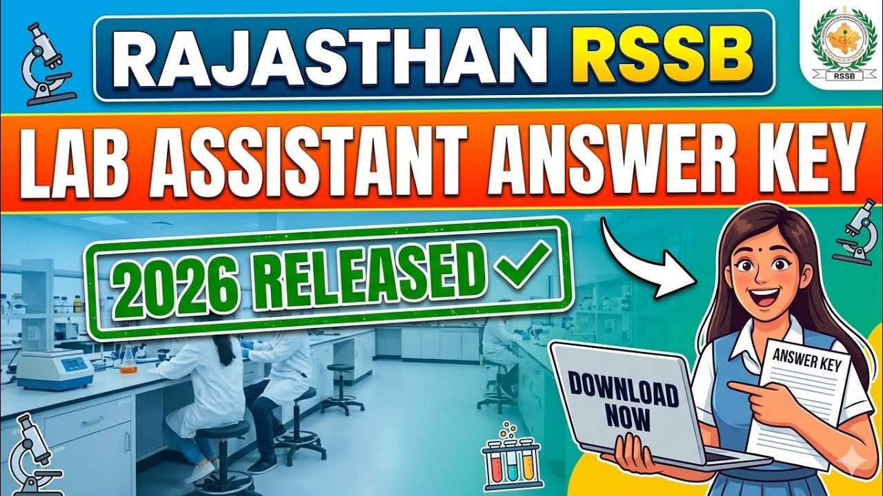 Rajasthan RSSB Lab Assistant Answer Key 2026 | RSSB Lab Assistant Answer Key Declared | Answer Key 
