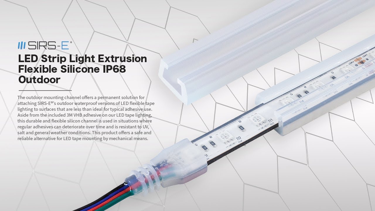 LED Strip Light Extrusion Flexible Silicone IP68 Outdoor SIRS-E