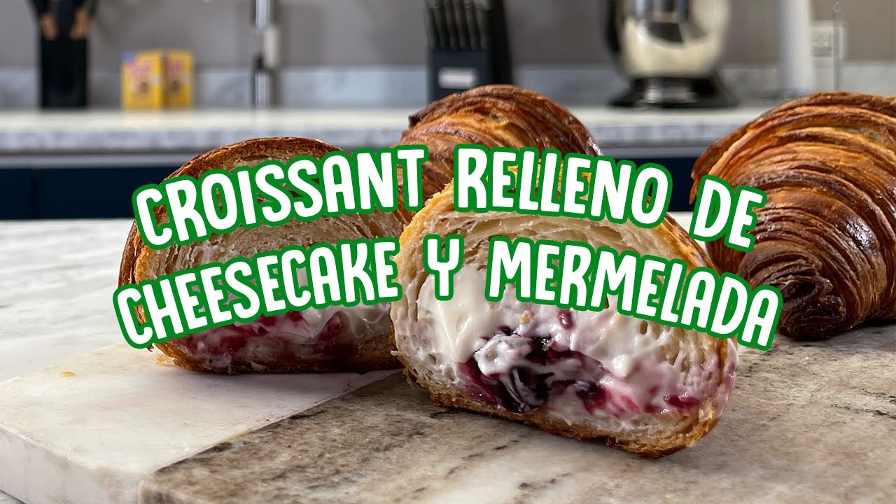 Haz croissant relleno de cheesecake y mermelada con Irving Quiroz