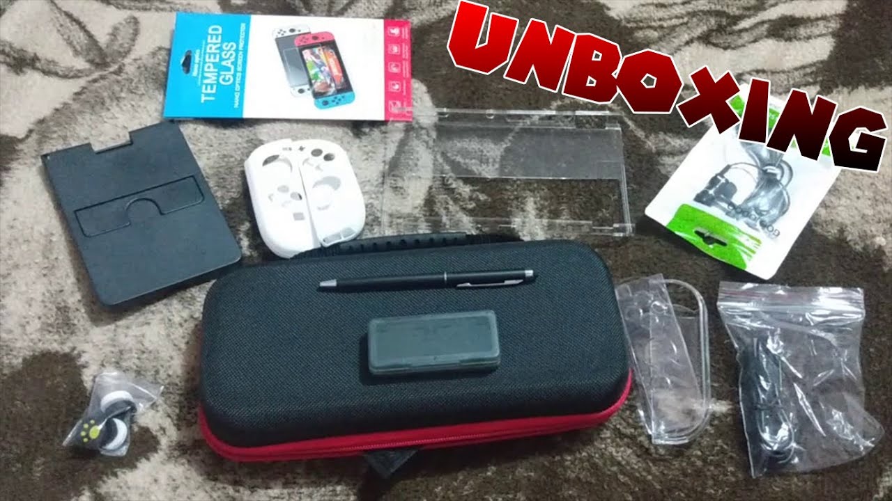 Unboxing de Estuche y accesorios para Nintendo Switch Oled!