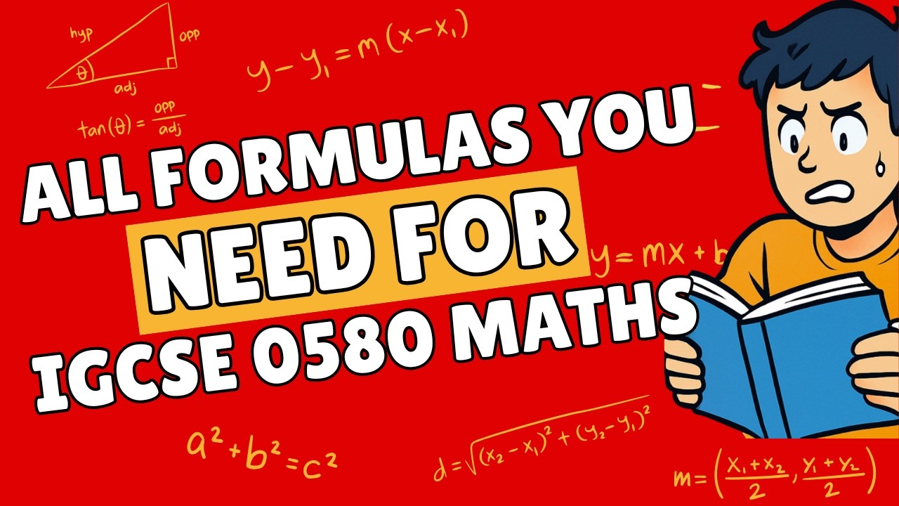 IGCSE 0580 Maths Formulas You NEED to MEMORIZE