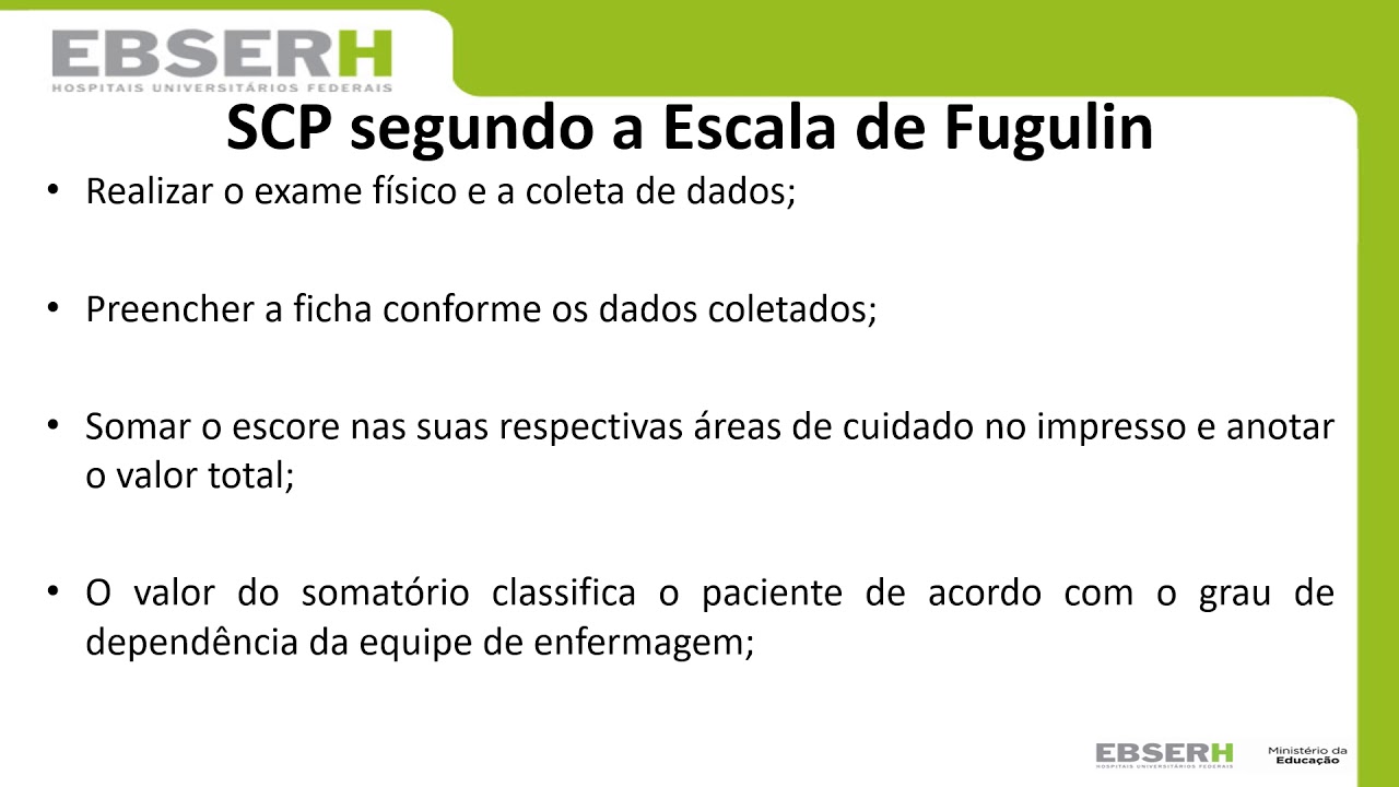 Aula 1 Escala de Fugulin