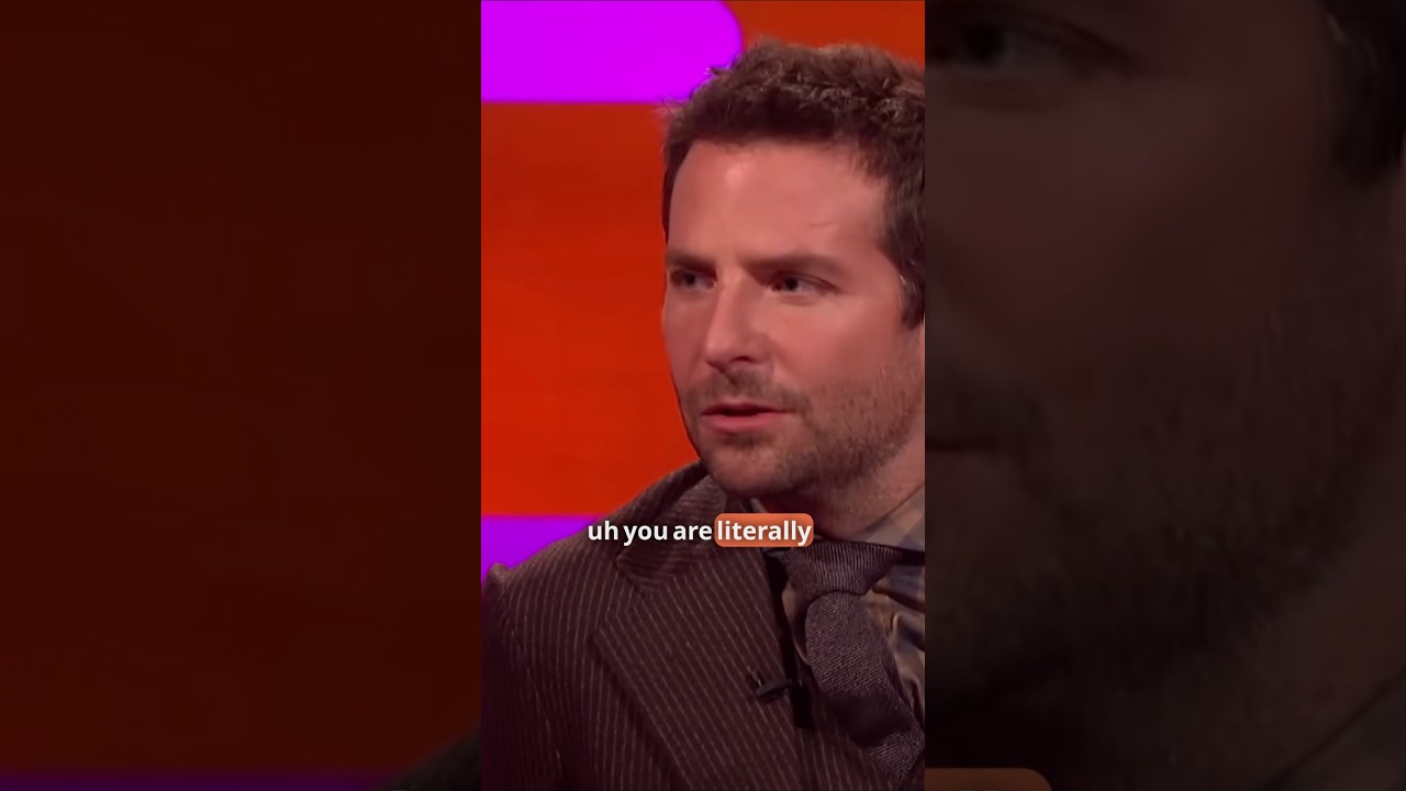 Bradley Cooper tells his  amazing french accent  ll #ytshorts #shots @Vrlearningenglish