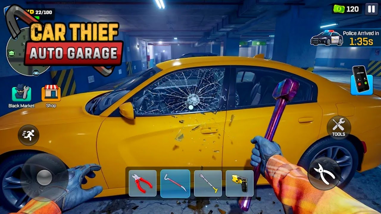 Car Thief: Auto Garage - Gameplay Walkthrough Part 1 (iOS, Android)