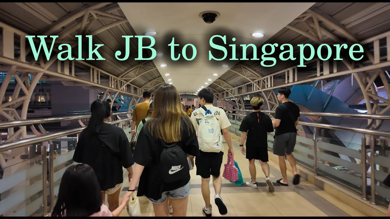 Walk JB City Square Mall to Singapore Kranji MRT station[To Walk][4K]