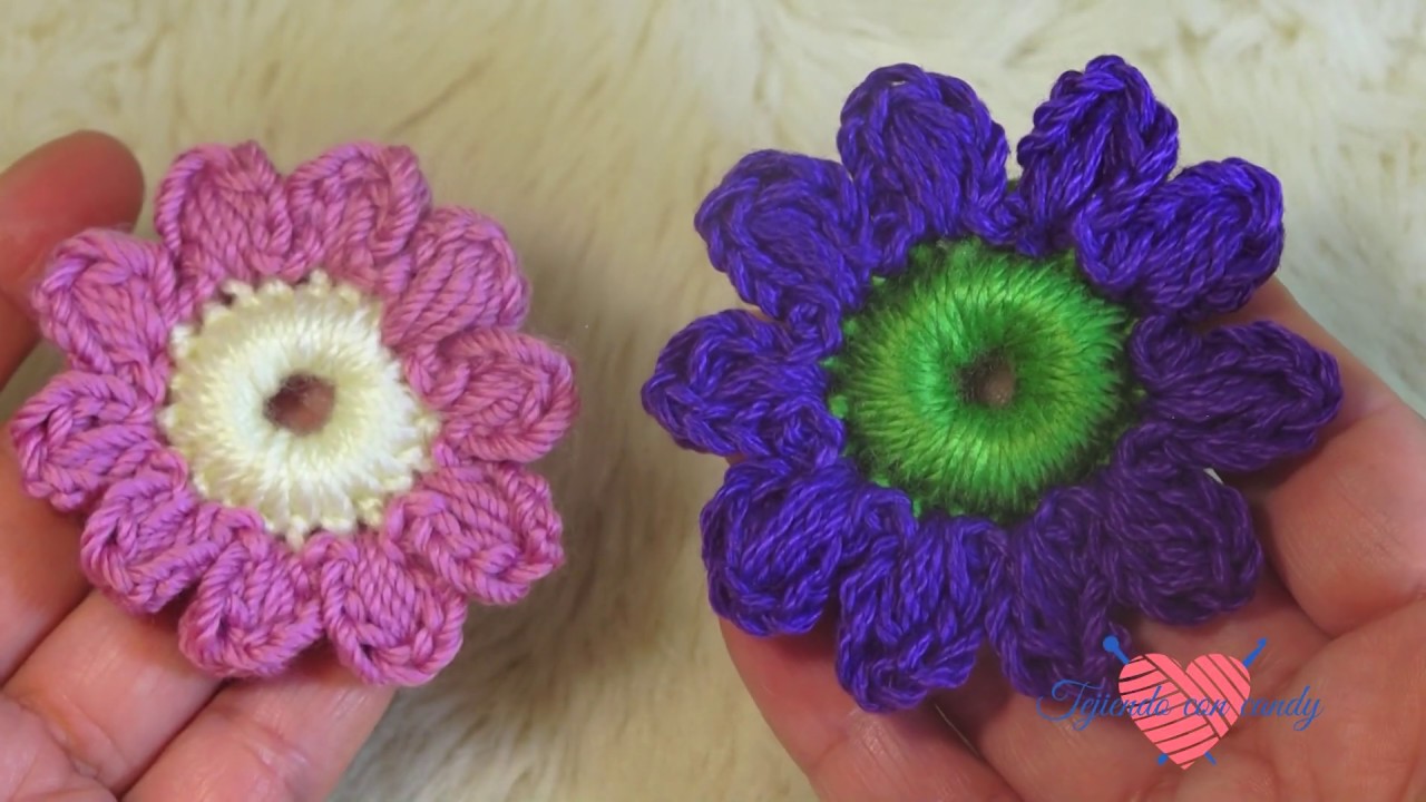 Flor en crochet/ crochet flower