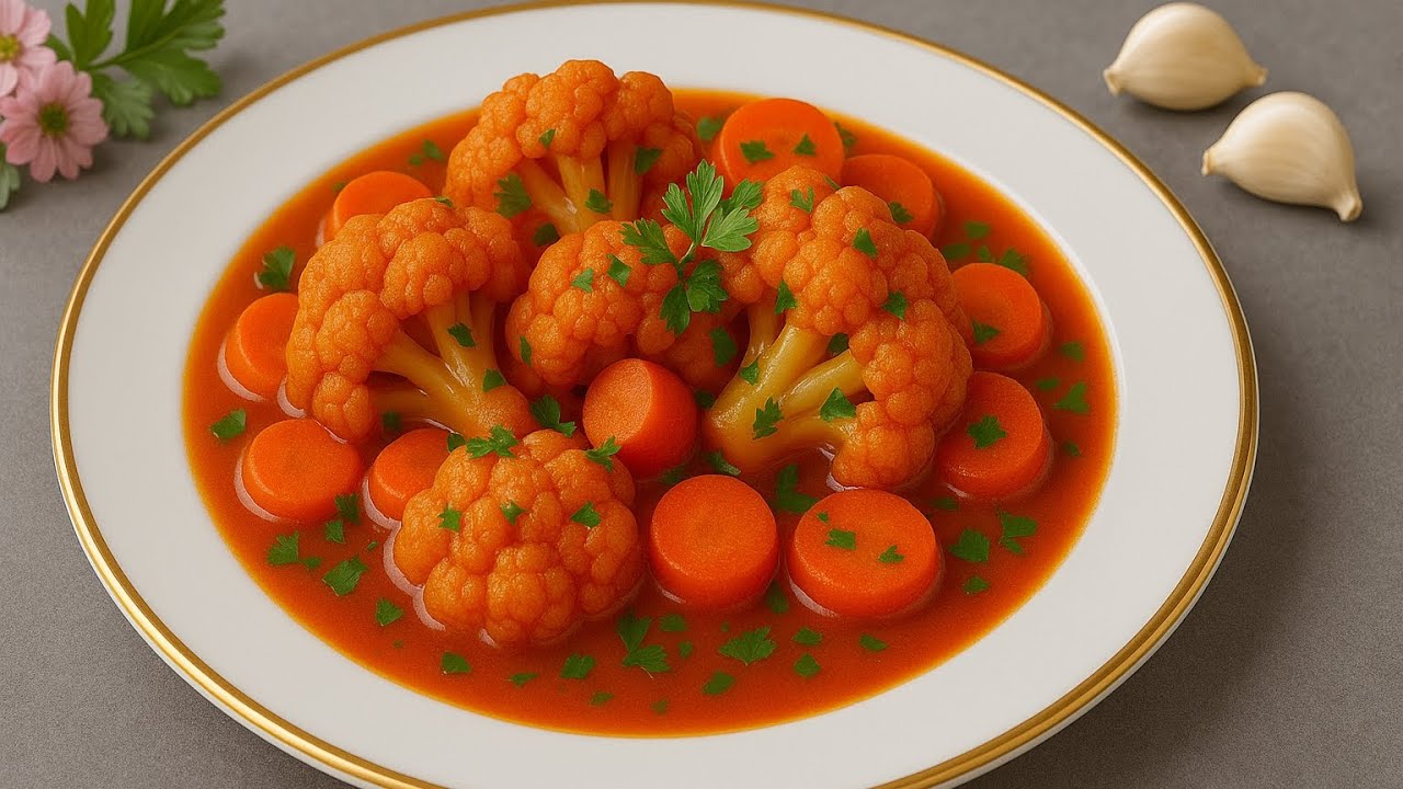 Diyet Dostu Ama Lezzet Bombası😋Zeytinyağlı Karnabahar Tarifi!”🍽️En Lezzetli Karnabahar Yemeği Tarifi