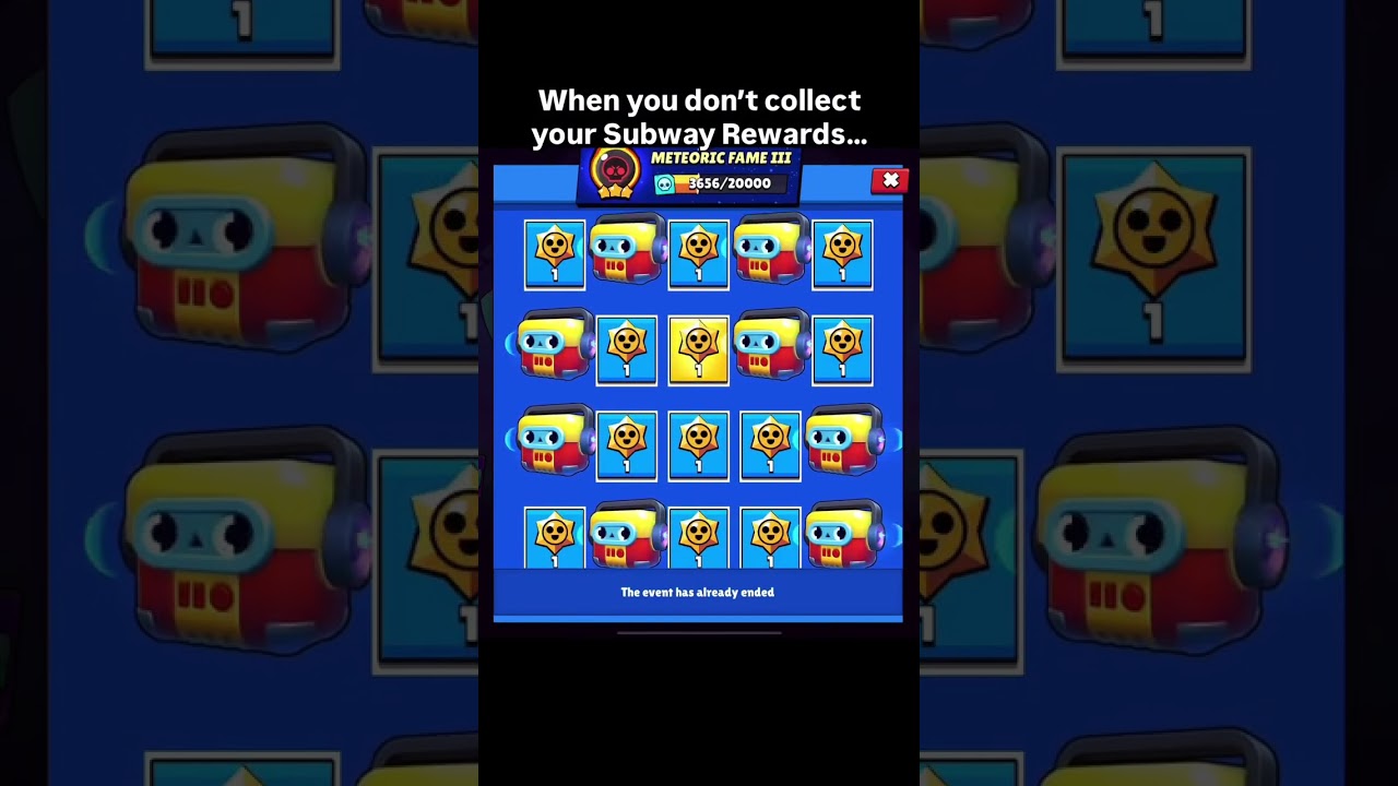 What happens when you don&rsquo;t collect Subway Rewards #brawlstars