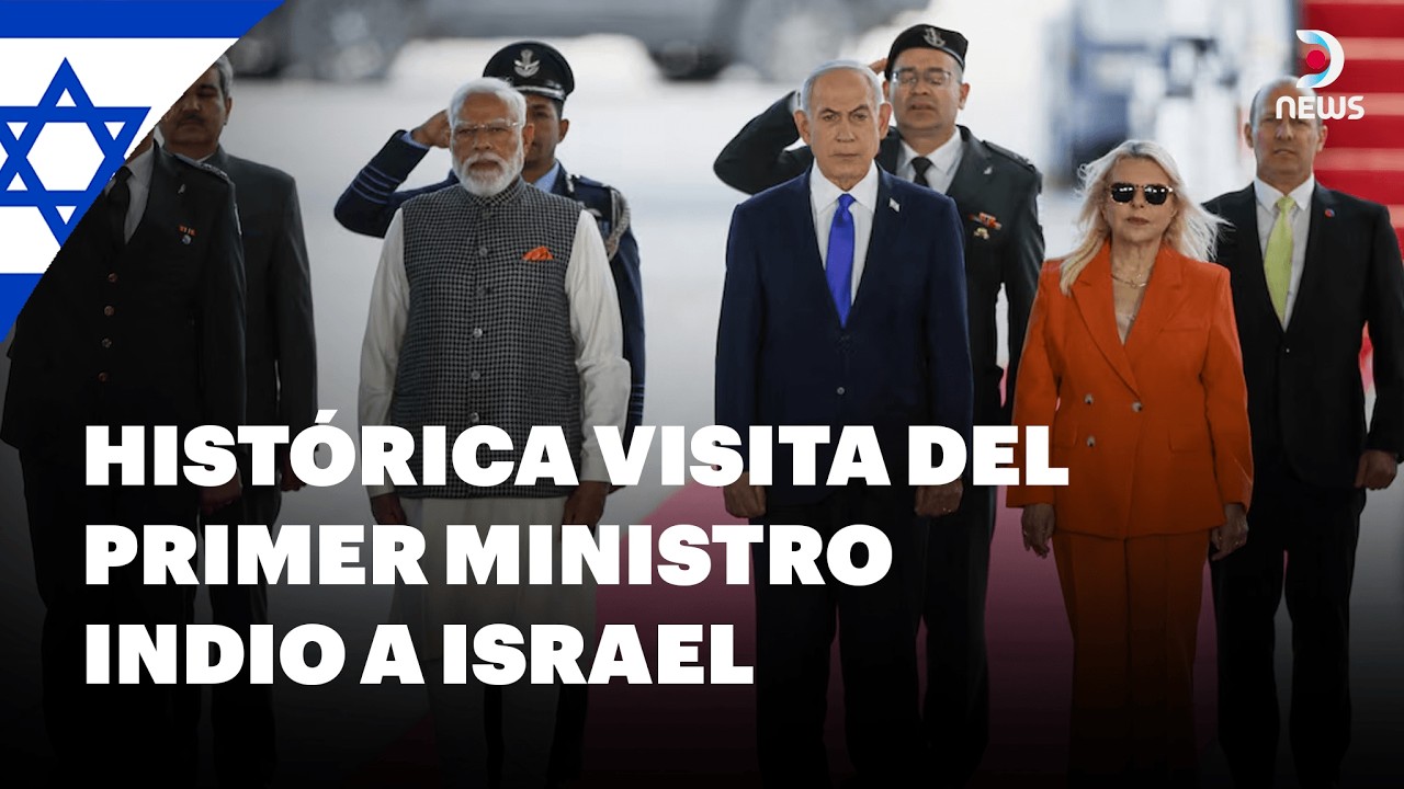 🇮🇳🤝🇮🇱 Narendra Modi visita Israel, fortaleciendo una alianza | DNews