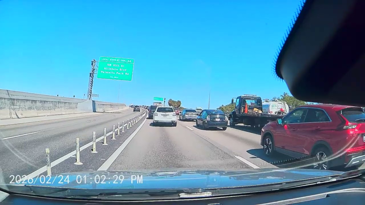 Dashcam Captures the Most UNHINGED Highway Moment of the Year