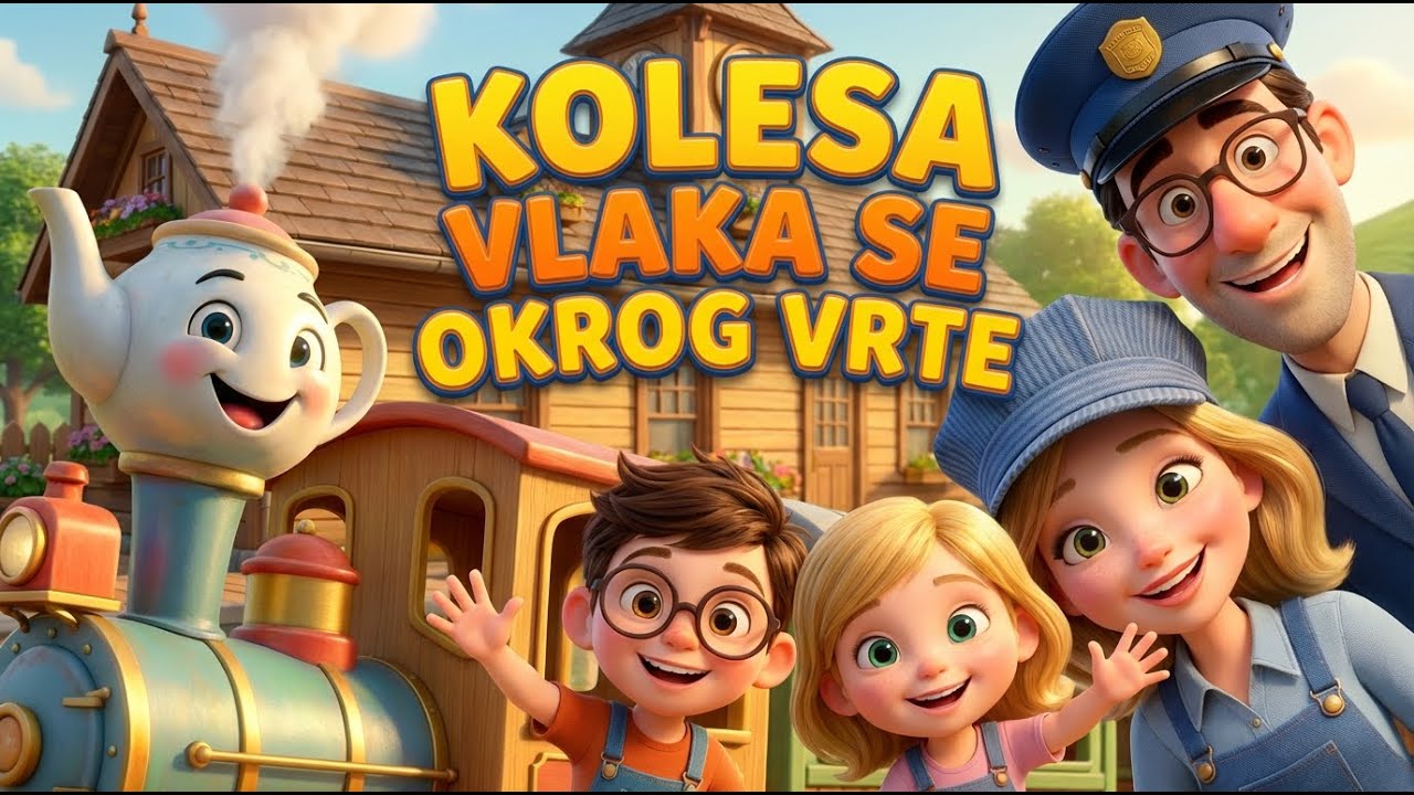 Kolesa vlaka se okrog vrte 🚂 | Otro&scaron;ke pesmi | Otro&scaron;ka dežela