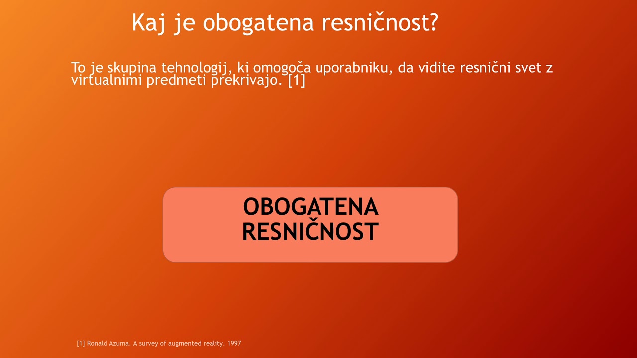 Kaj je obogatena resnicnost
