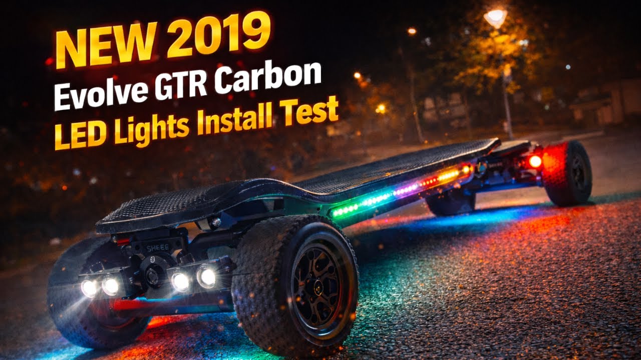 Evolve GTR Carbon Lights Install Test | LED Kit Montage & Night Test 2019