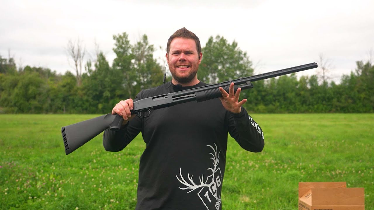 Обзор помпового ружья Mossberg Maverick 88 12 калибра. Первый выстрел!
