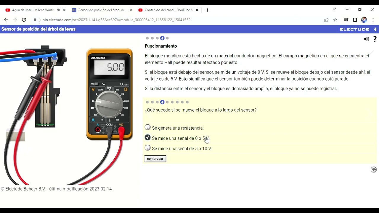 Electude Sensor de posición del árbol de levas
