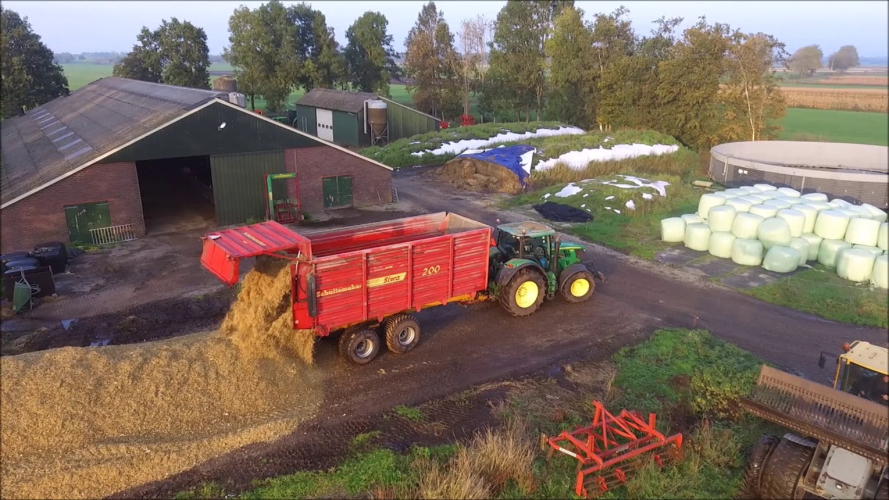 mais hakselen dwarssloot