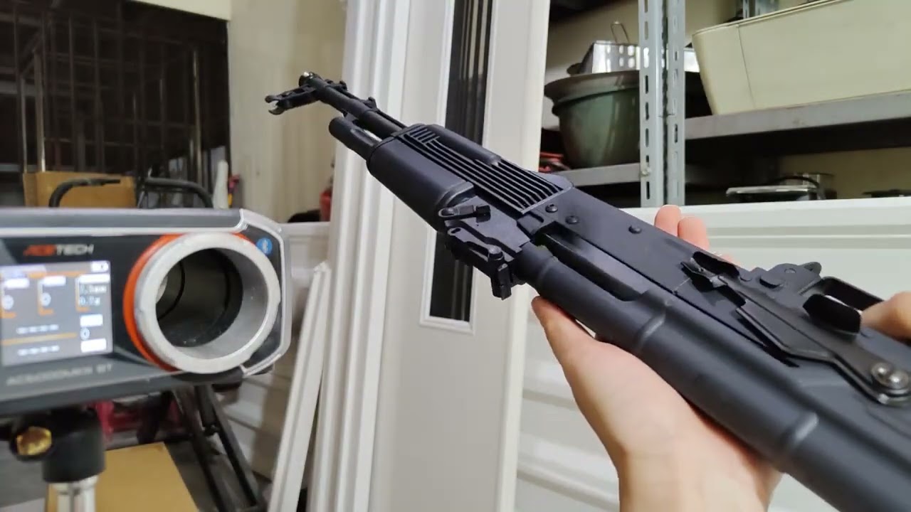 A&K AK74M Rattlesnake Blowback Water Gel Blaster FPS Test Out of the box