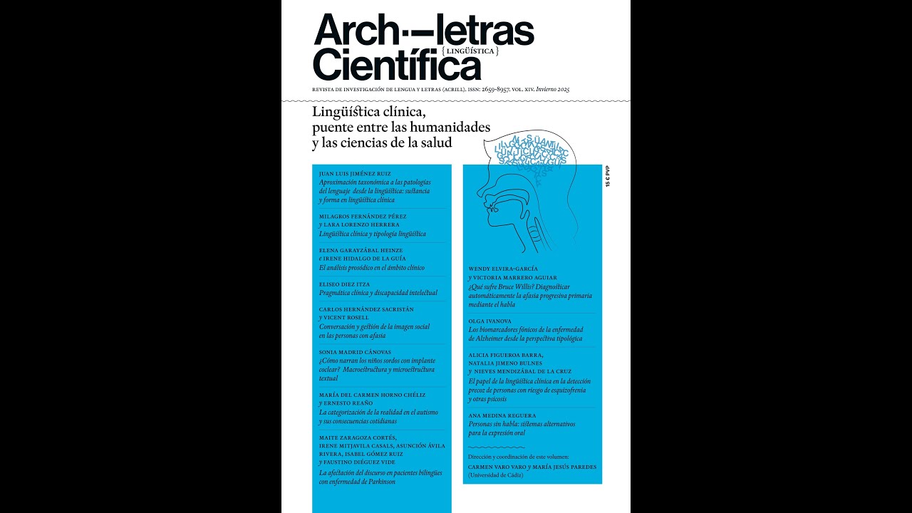 Archiletras Científica XlV. Lingüística clínica, puente entre humanidades y ciencias de la salud