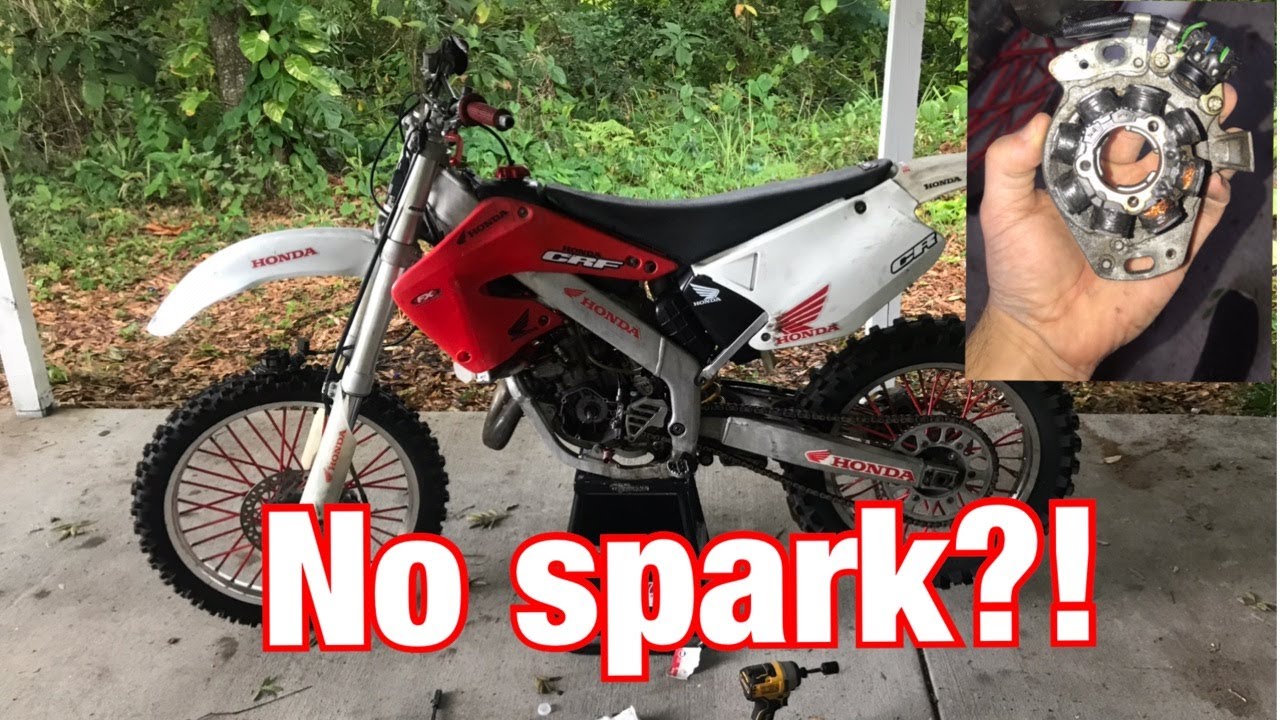 Dirt bike has no spark? try this! cr 125 project pt.3