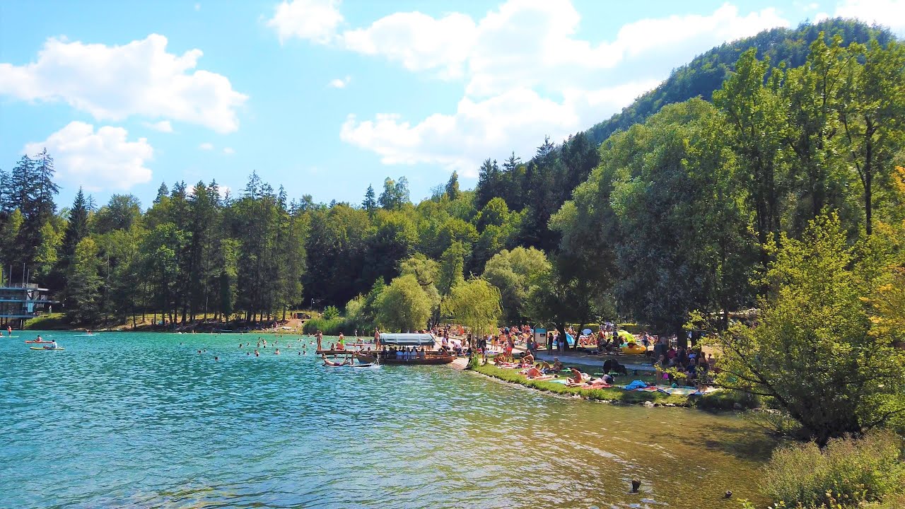 Velika Zaka, Lake Bled Beach, Slovenia - 4K Virtual Walk