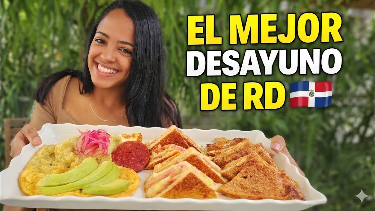 El DESAYUNO DOMINICANO que sorprende a los extranjeros😳 | Tour gastronómico por Santiago PT.1
