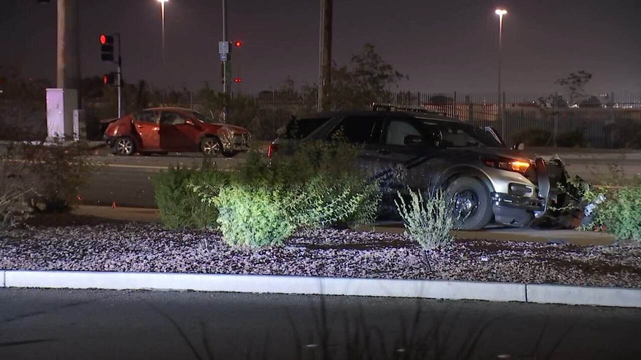 Driver facing DUI charges after injuring state trooper in Las Vegas crash
