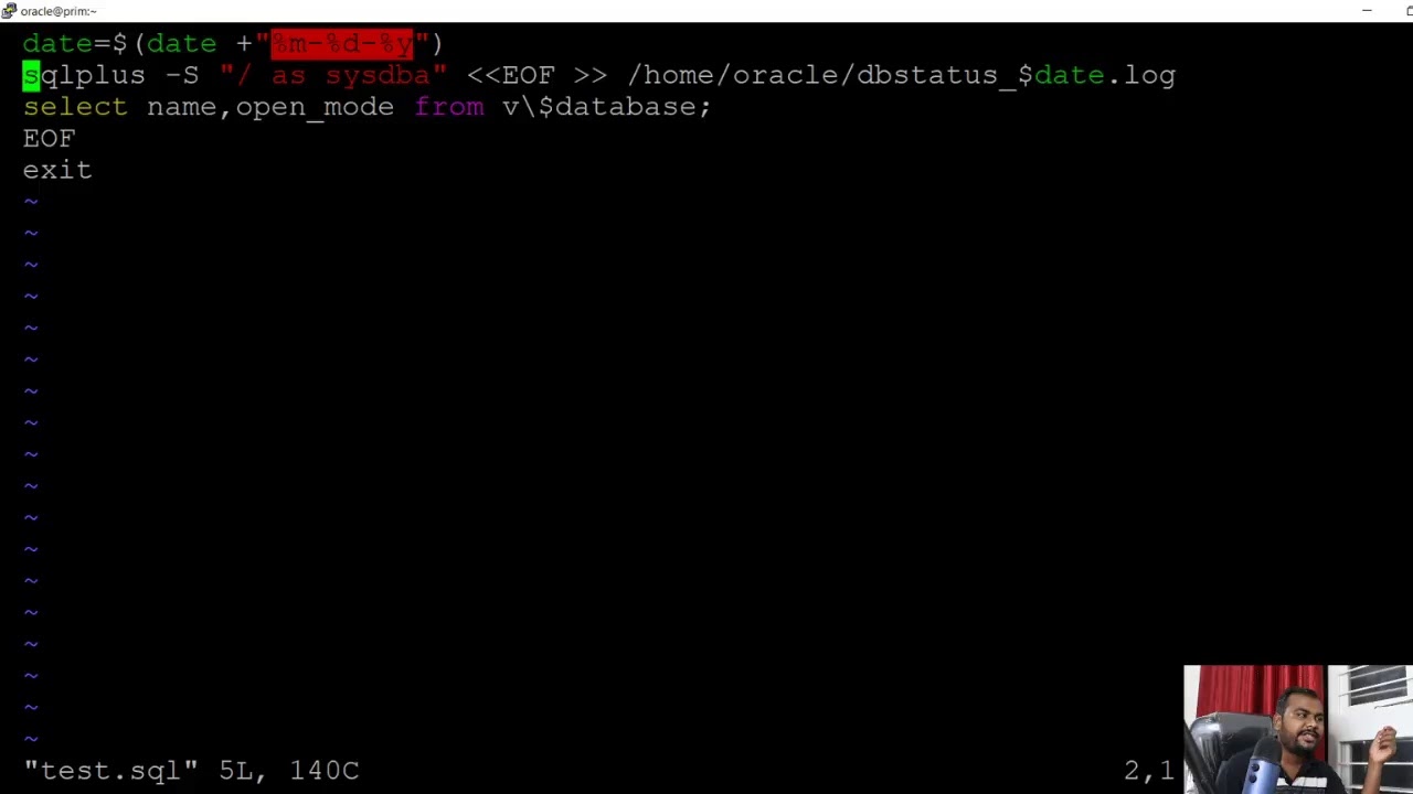 Connect to SQLPlus Utility using shell script -  live