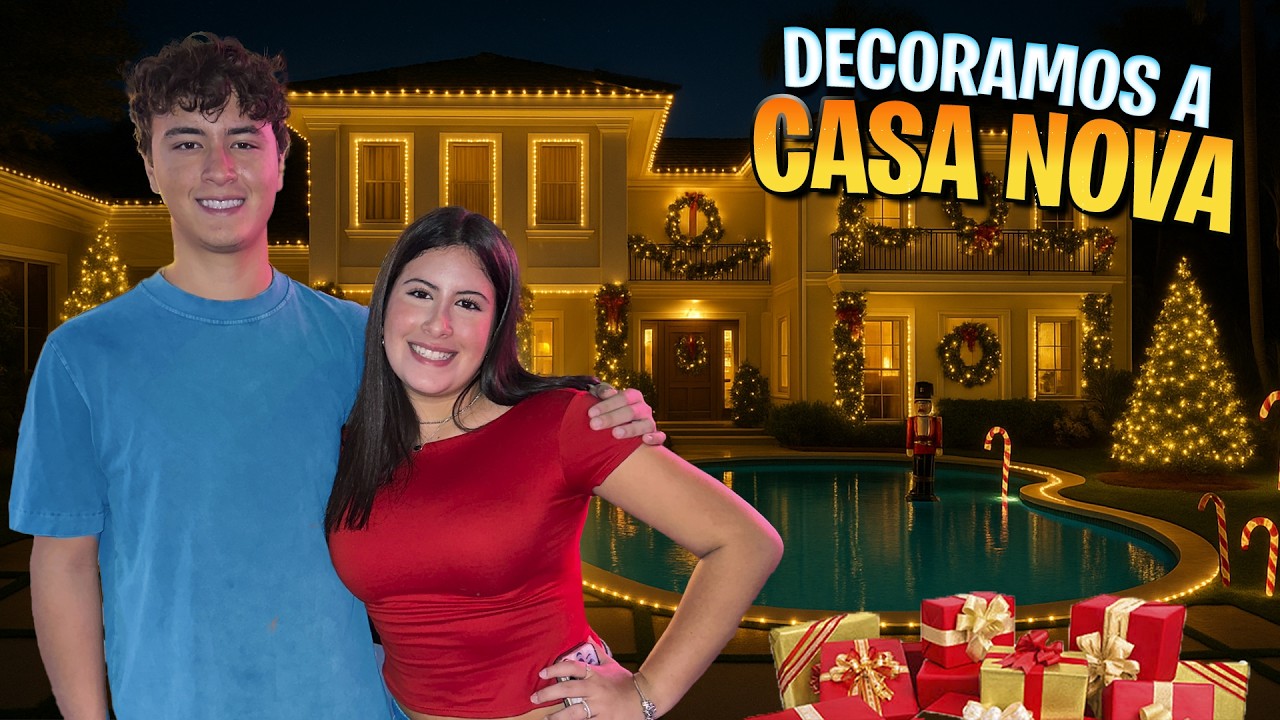 Decoramos a nossa nova casa para o Natal de 2025! Família Maria Clara e JP