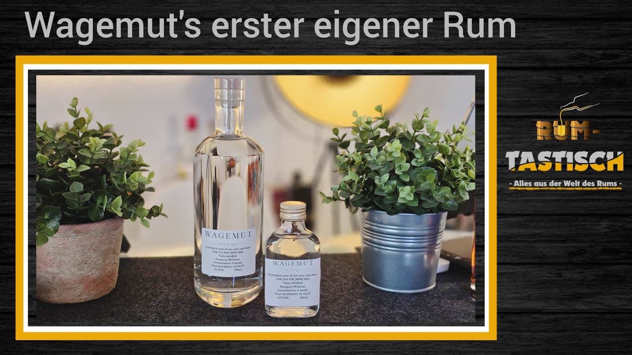 Wagemut erster eigener Rum – 45% Vol. 🥃 Melasse aus Paraguay - in Quickborn gebrannt