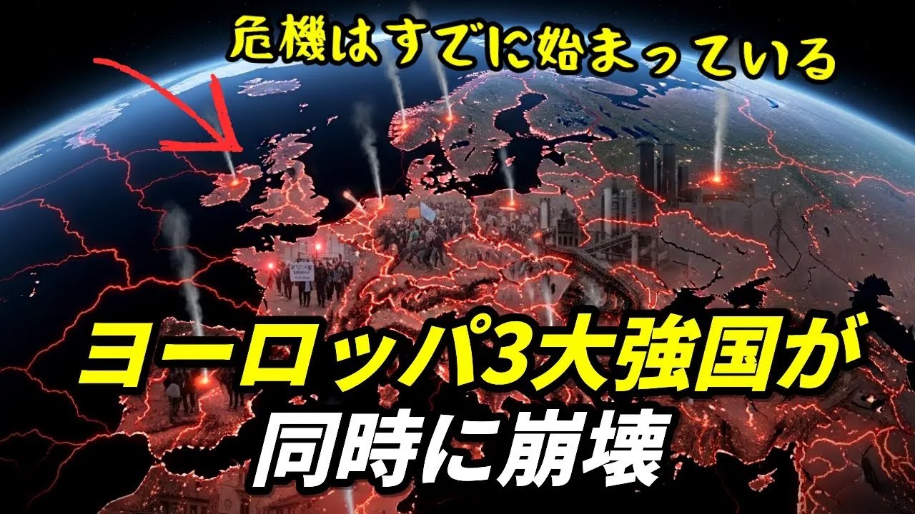 欧州3大強国同時崩壊の致命的原因：高齢化と競争力喪失