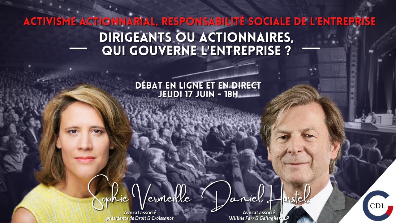 Dirigeants ou actionnaires, qui gouverne l'entreprise ? Débat Sophie Vermeille & Daniel Hurstel