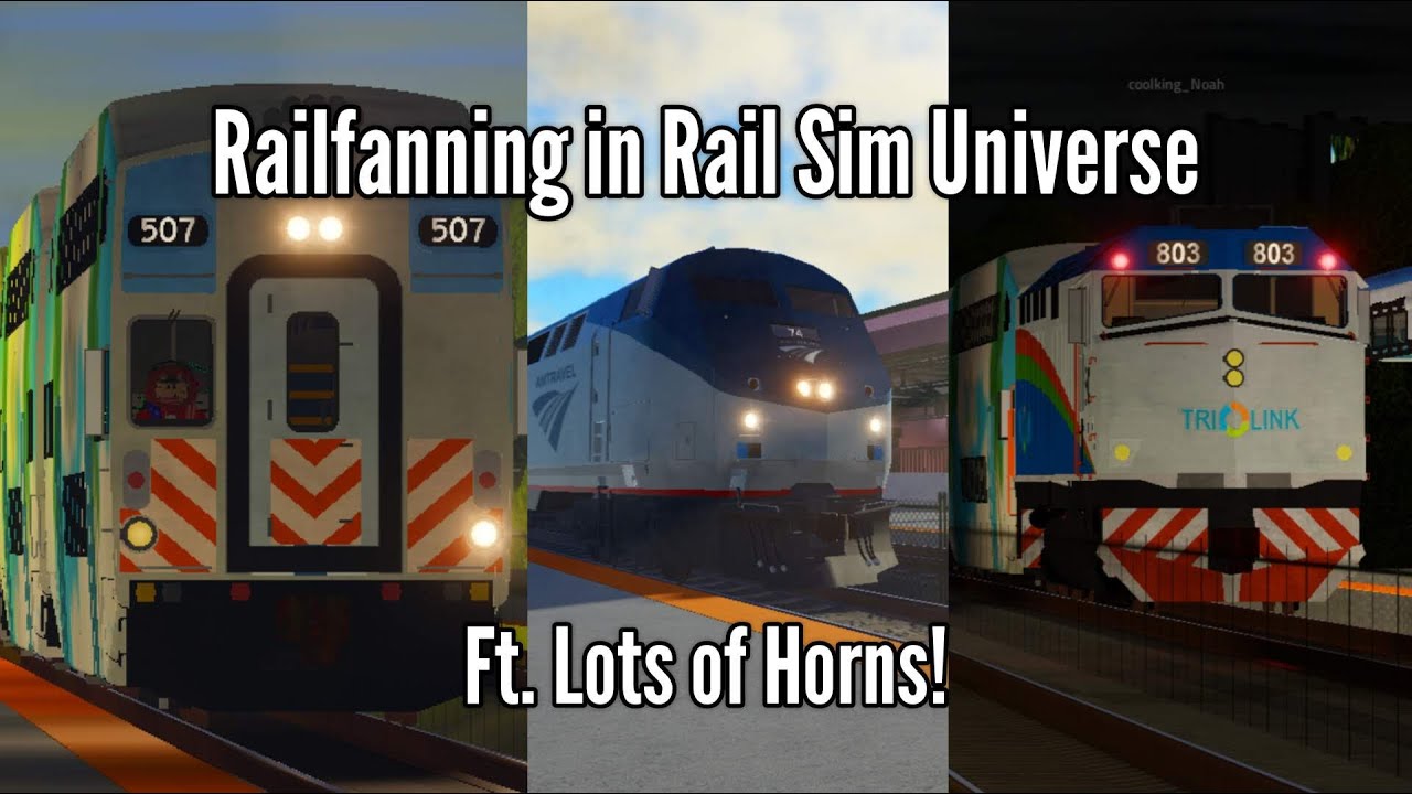 Railfanning Tri-Link And Amtravel in Rail Sim Universe! | Roblox