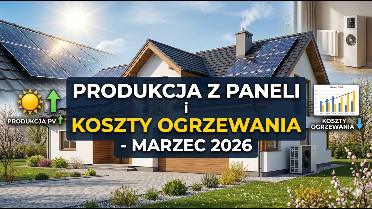 Fotowoltaika i ogrzewanie domu. Podsumowanie MARZEC 2026
