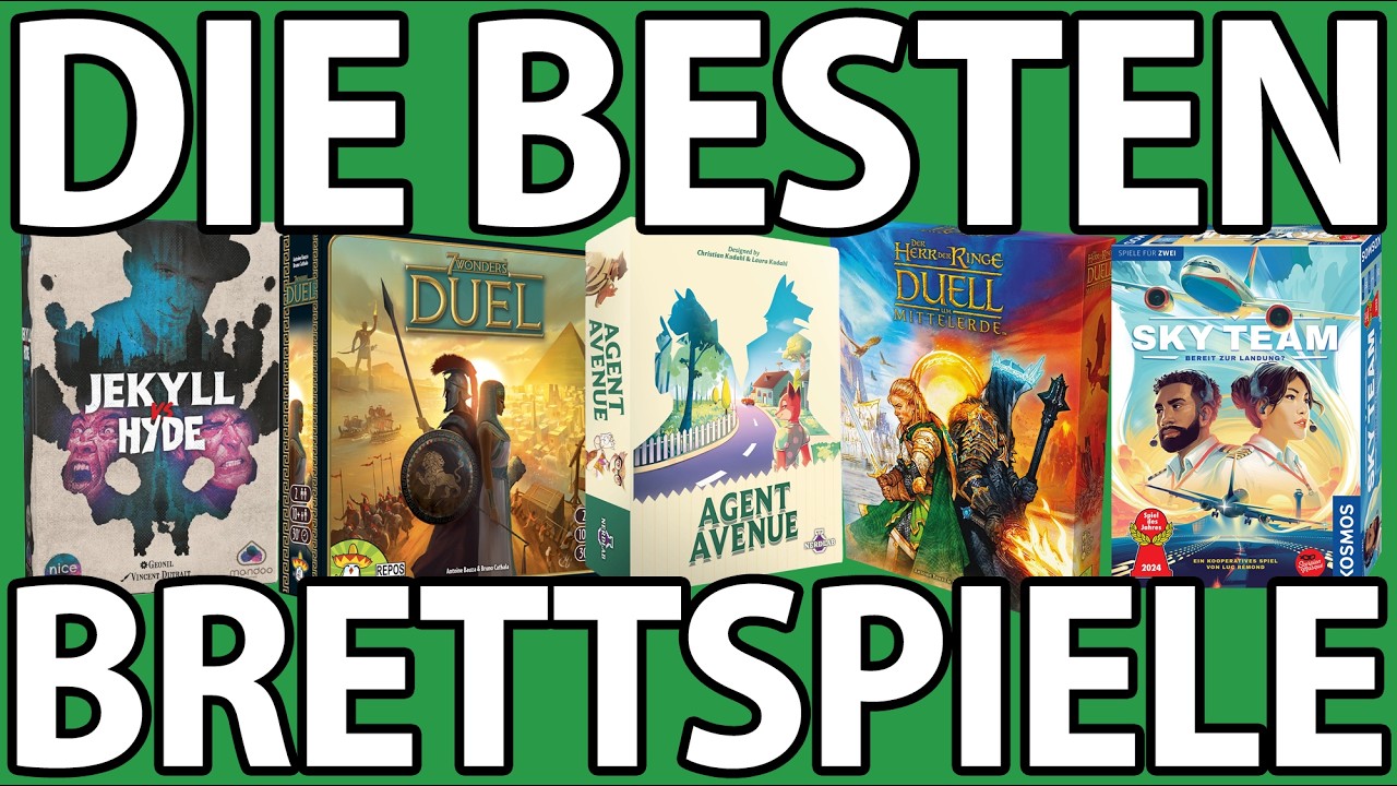 Die BESTEN Brettspiele für 2 Spieler | Empfehlungen 2025