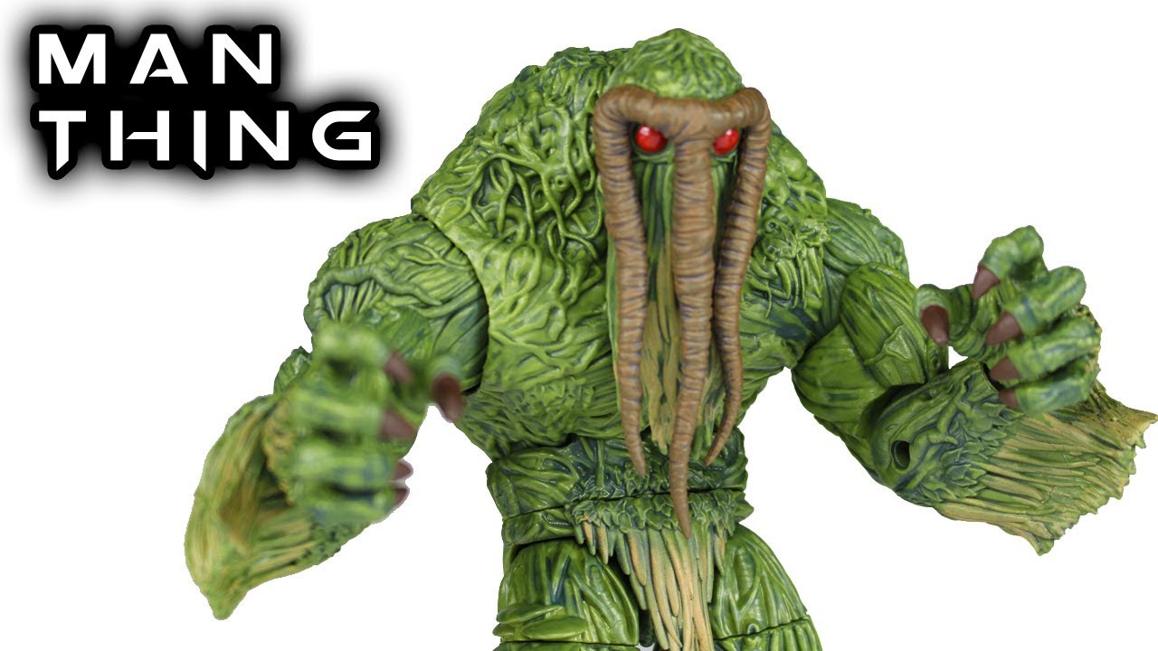 Marvel Legends MAN-THING BAF Action Figure Toy Review