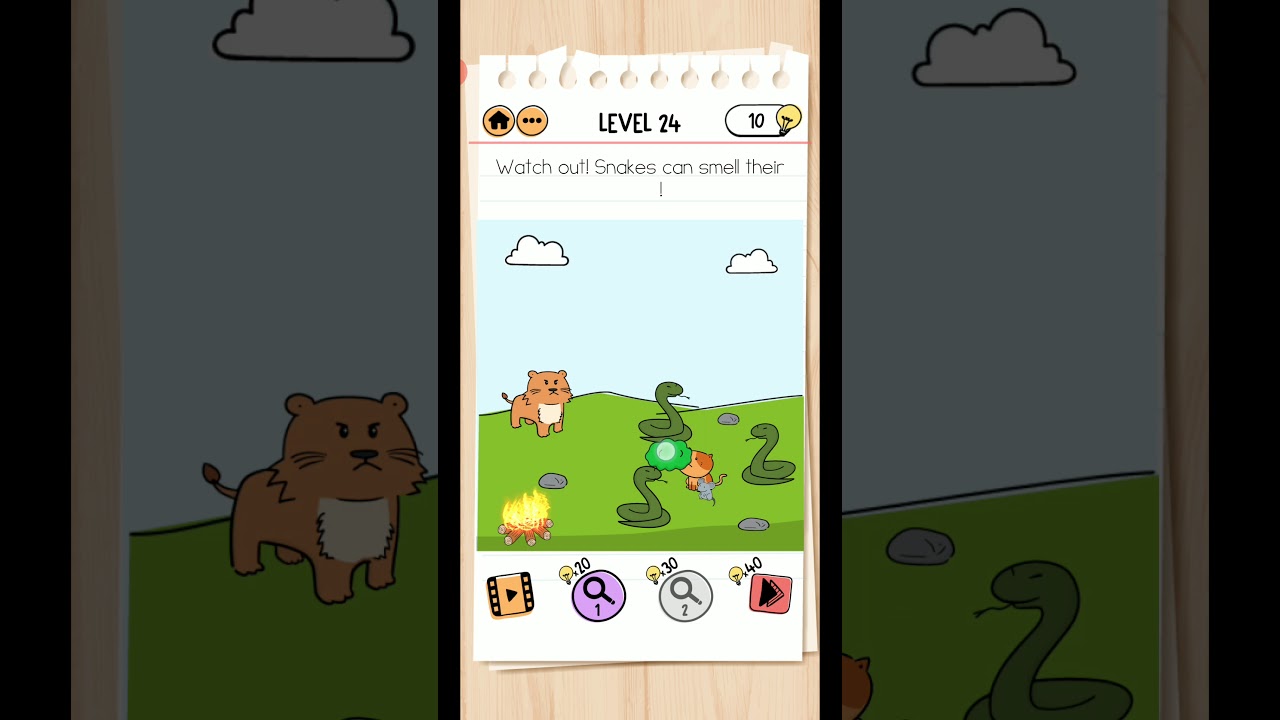 BRAIN TEST 2 LEVEL 24 TOM'S ADVENTURE WALKTHROUGH