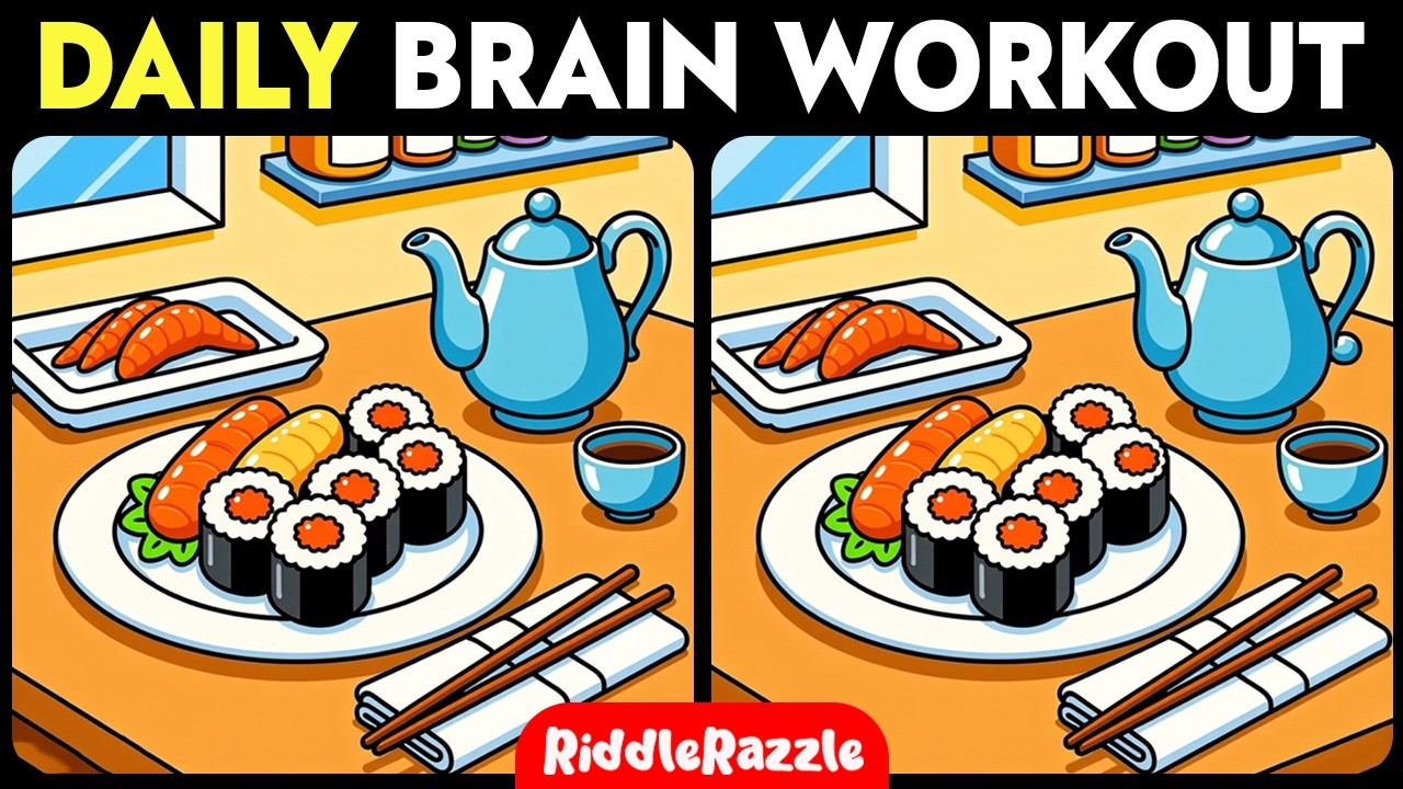 Train Your Brain / Spot 3 Difference / 5 Puzzles to Test Your Eyes!