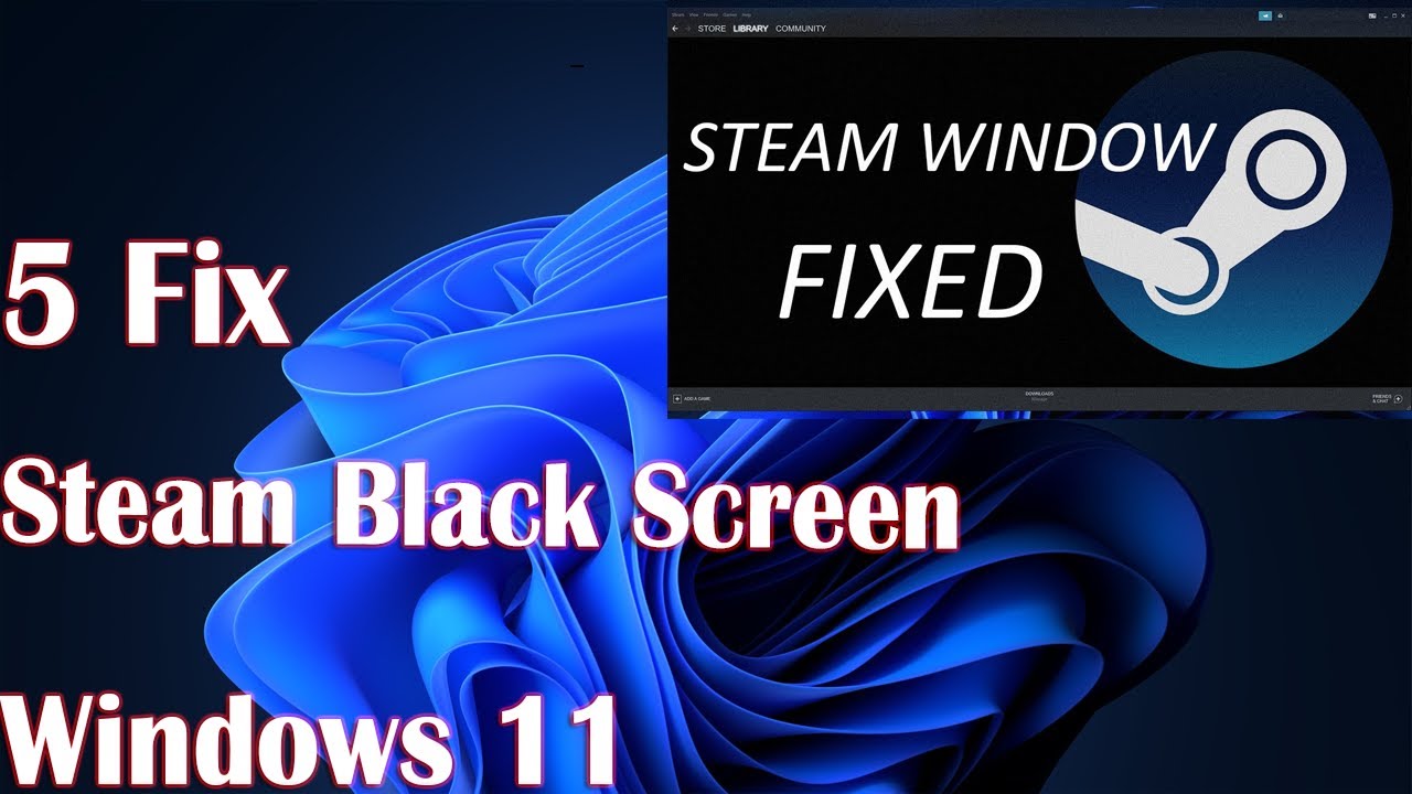 5 FIX Steam Black Screen on Windows 11