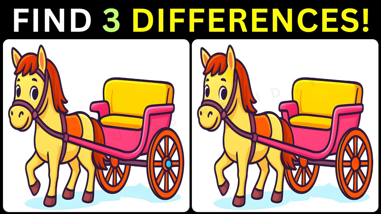 ✨Spot the Three Cleverly Hidden Differences🔍【#276 Brain Game Challenge Find 3 Differences】