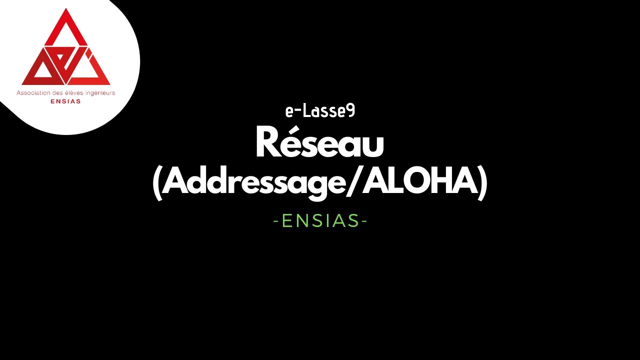 e-Lasse9 - Réseau (Addressage/ALOHA)  - ENSIAS