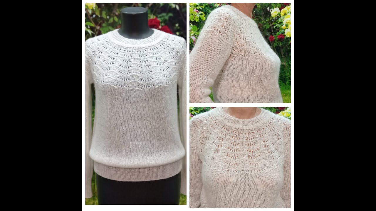 Кофточка из пряжи Alize angora gold simli. Готовая работа.
